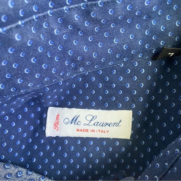 MC Laurent Button Up Shirt Made in Italy - Picture 5 of 8